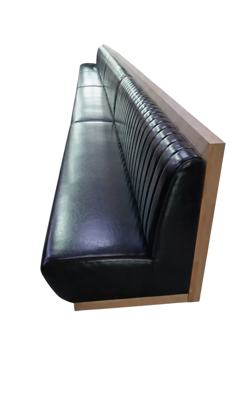 Long banquette, back detail (concept example)